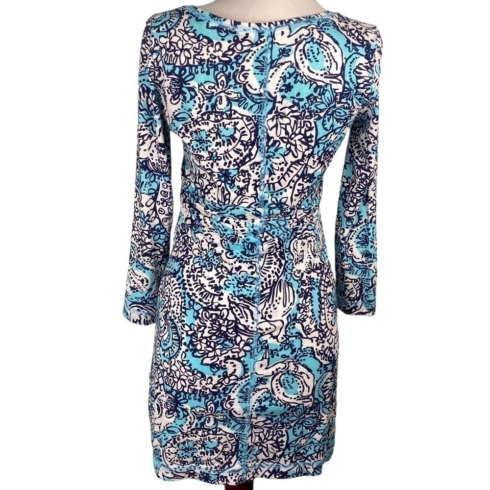 LILLY Pulitzer Juliet V Neck T Shirt Dress XS - Picture 6 of 7
